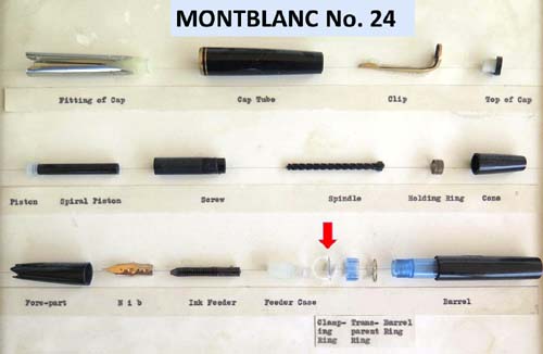 CLAMPING RING FOR MONTBLANC 'X'4 SERIES PENS (14, 24, 34)